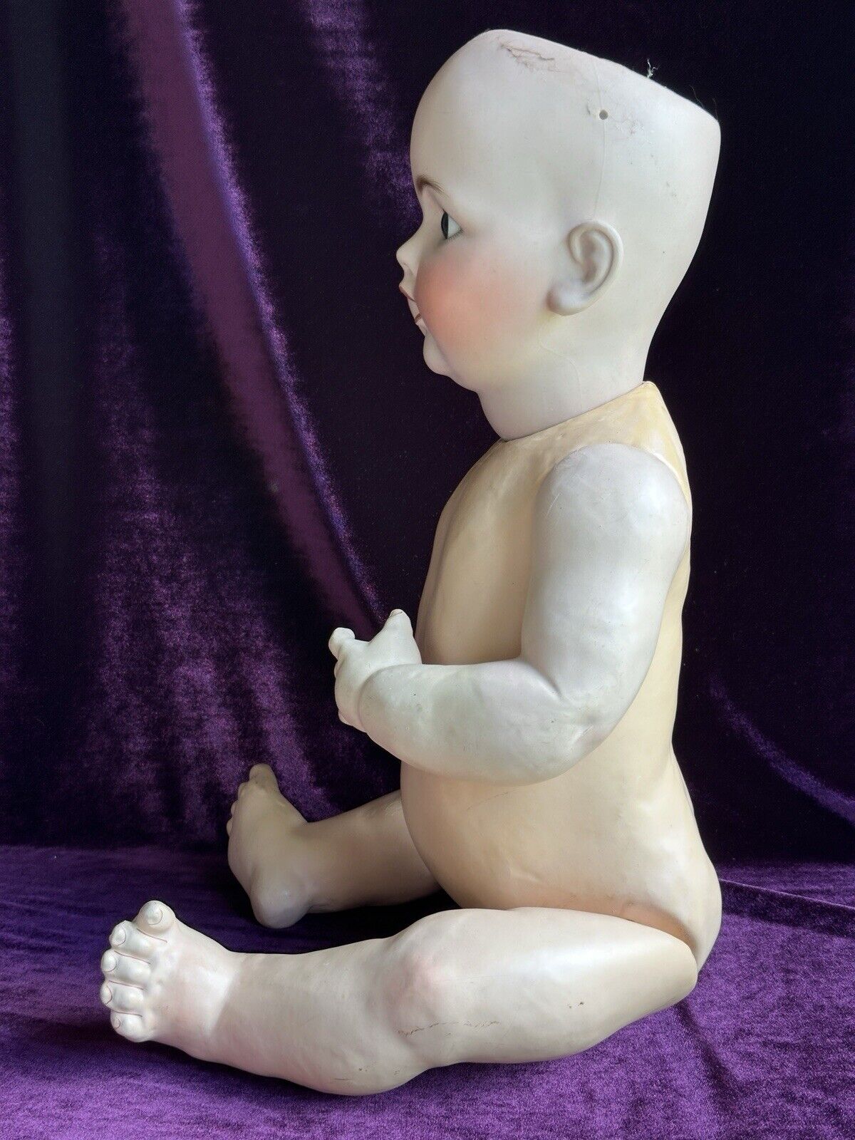 Large Antique German 23” Kestner JDK 257 Character Baby Doll