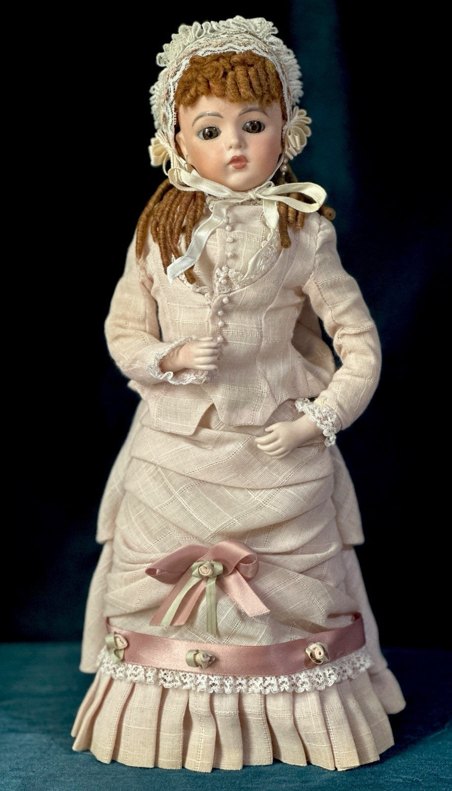 Vintage Reproduction of Antique French Bru Jne 14” Doll By Pennydoll