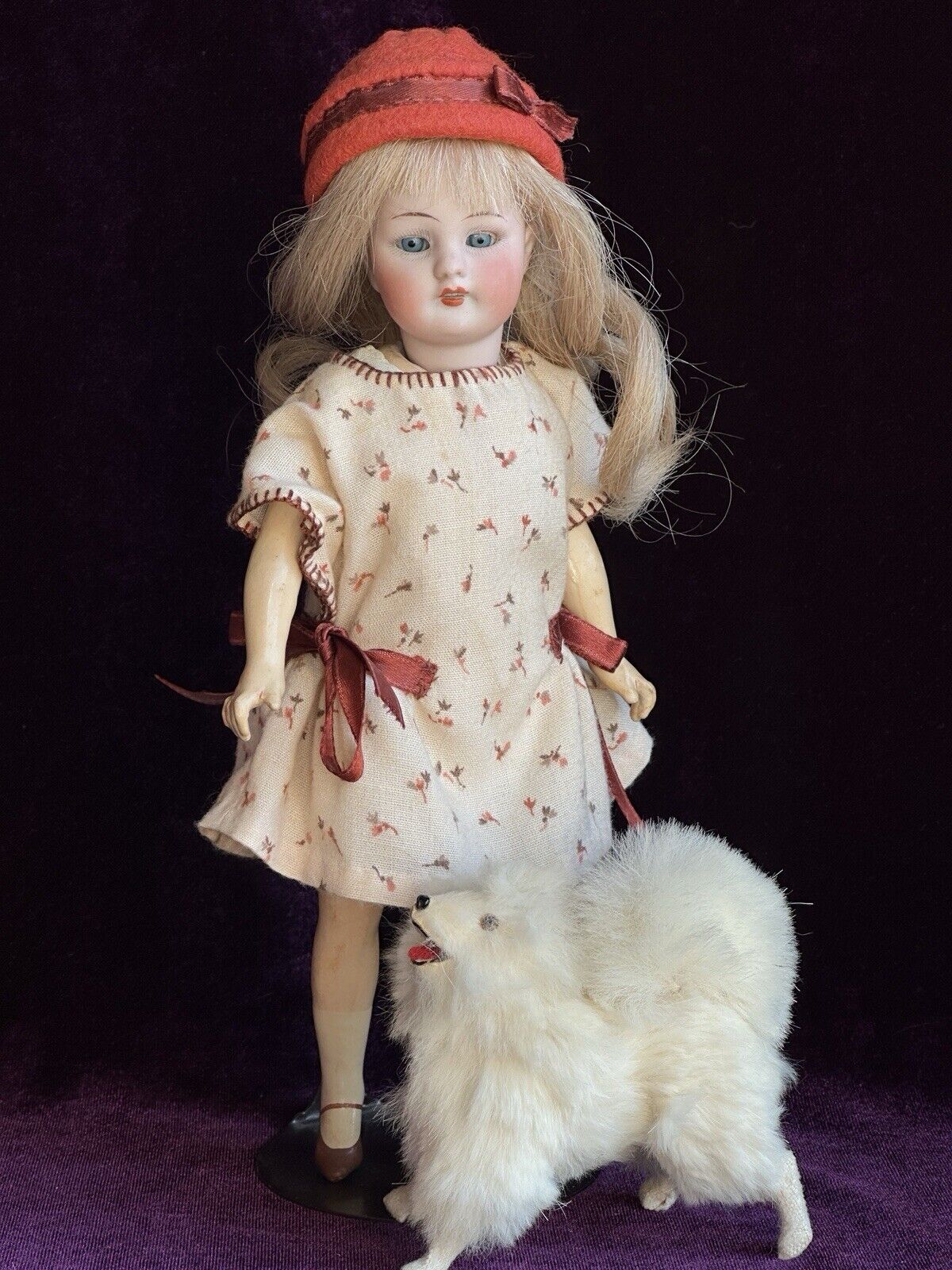 Antique German 8.75” Simon Halbig 1078 Bisque Head Flapper Body Doll