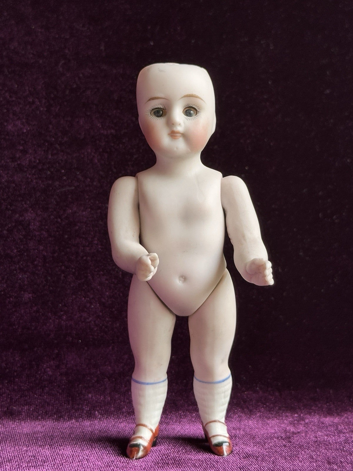 Antique German 5” Kestner 130 All Bisque Mignonette Doll Open Closed Mouth