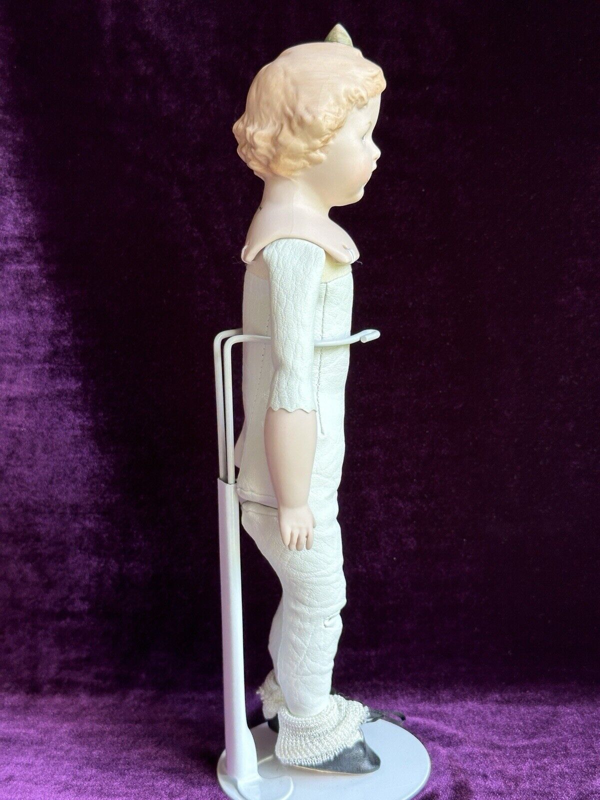 Porcelain 13.5” Reproduction of Antique German Heubach 7851 Character Girl Doll