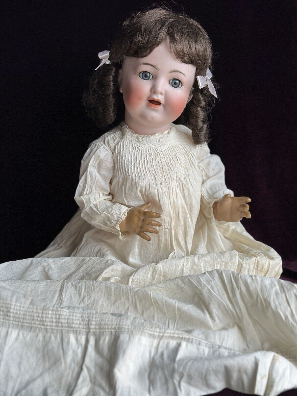 Antique German 22” Kammer Reinhardt 22 62 Bisque Head Baby Doll