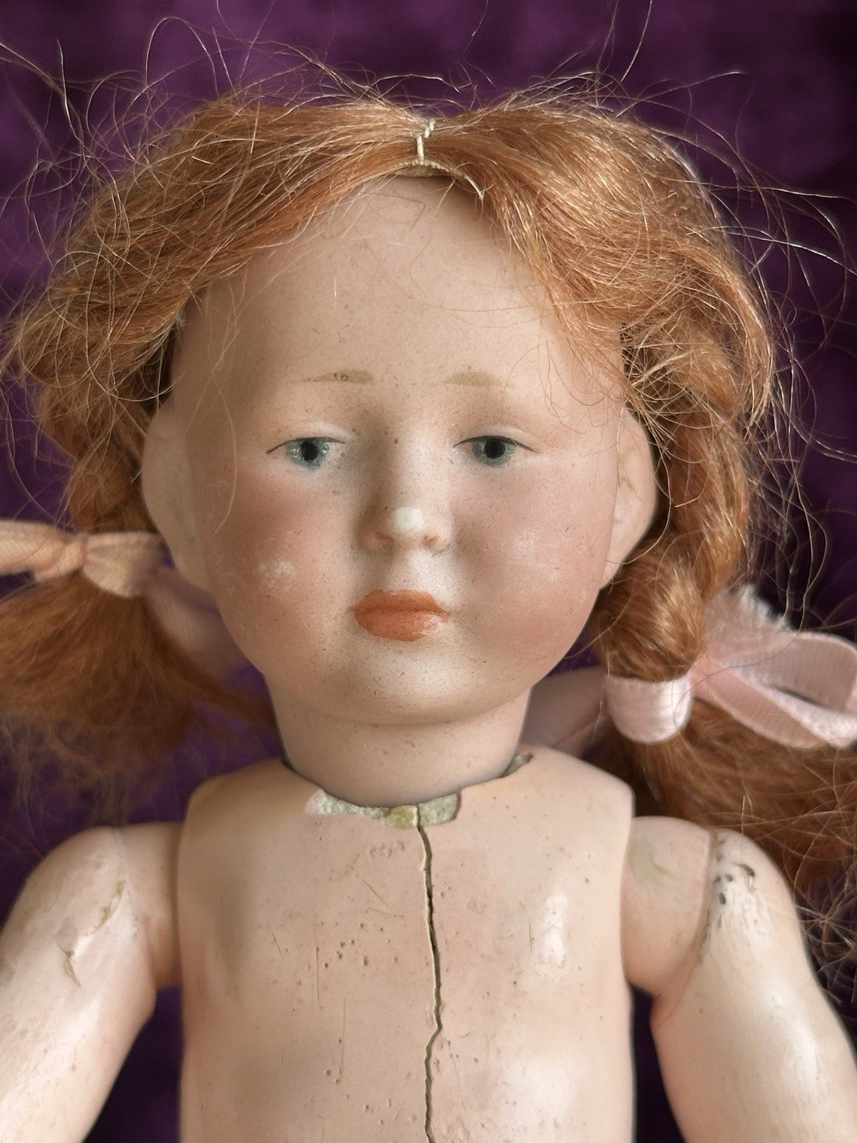 Antique German 7” Kammer Reinhardt 101 Marie Bisque Head Doll