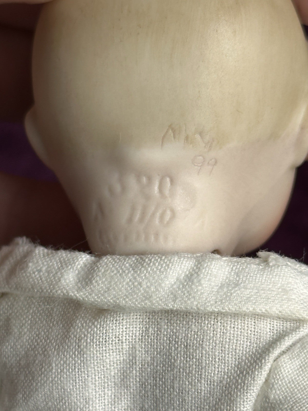 All Porcelain 6.75” Reproduction of Antique German Armand Marseille 320 Doll