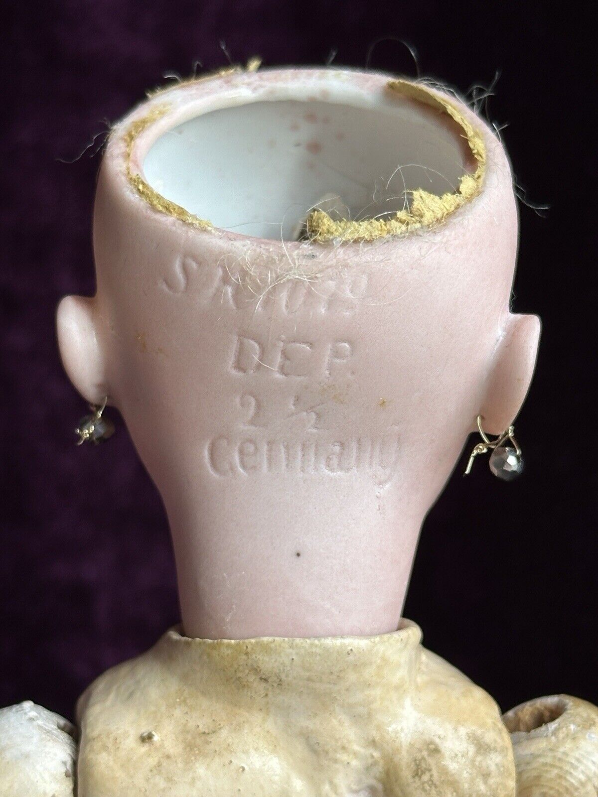 Antique German 11.5” Simon Halbig 1079 Bisque Head Doll