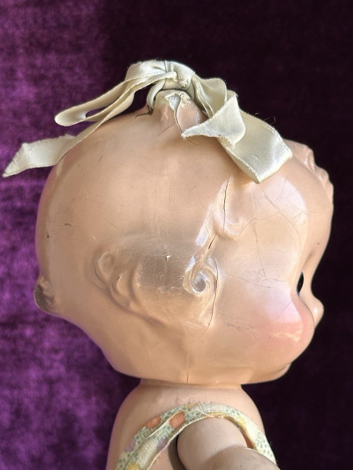 Vintage American 11” Joseph Kallus Cameo Composition Wood Joy Doll