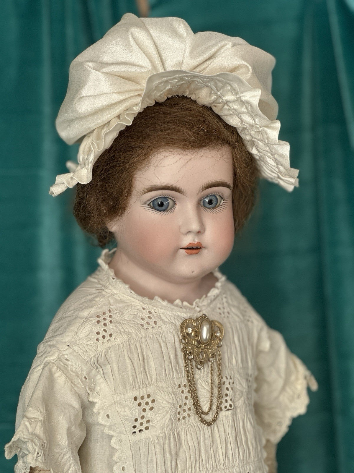 Antique German Kestner Alphabet Series C Bisque Shoulder Head 25” Doll