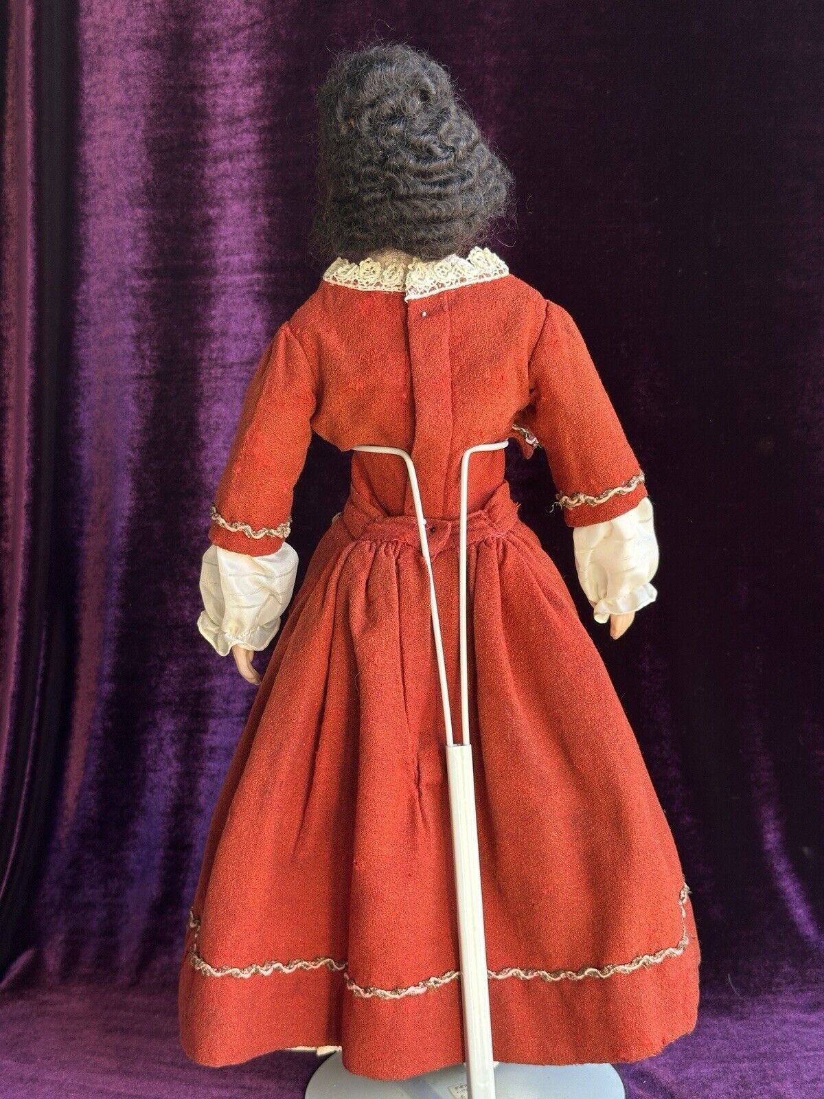 Antique French 21” Andréas Voit Papier Mache Glass Eyes Fashion Doll