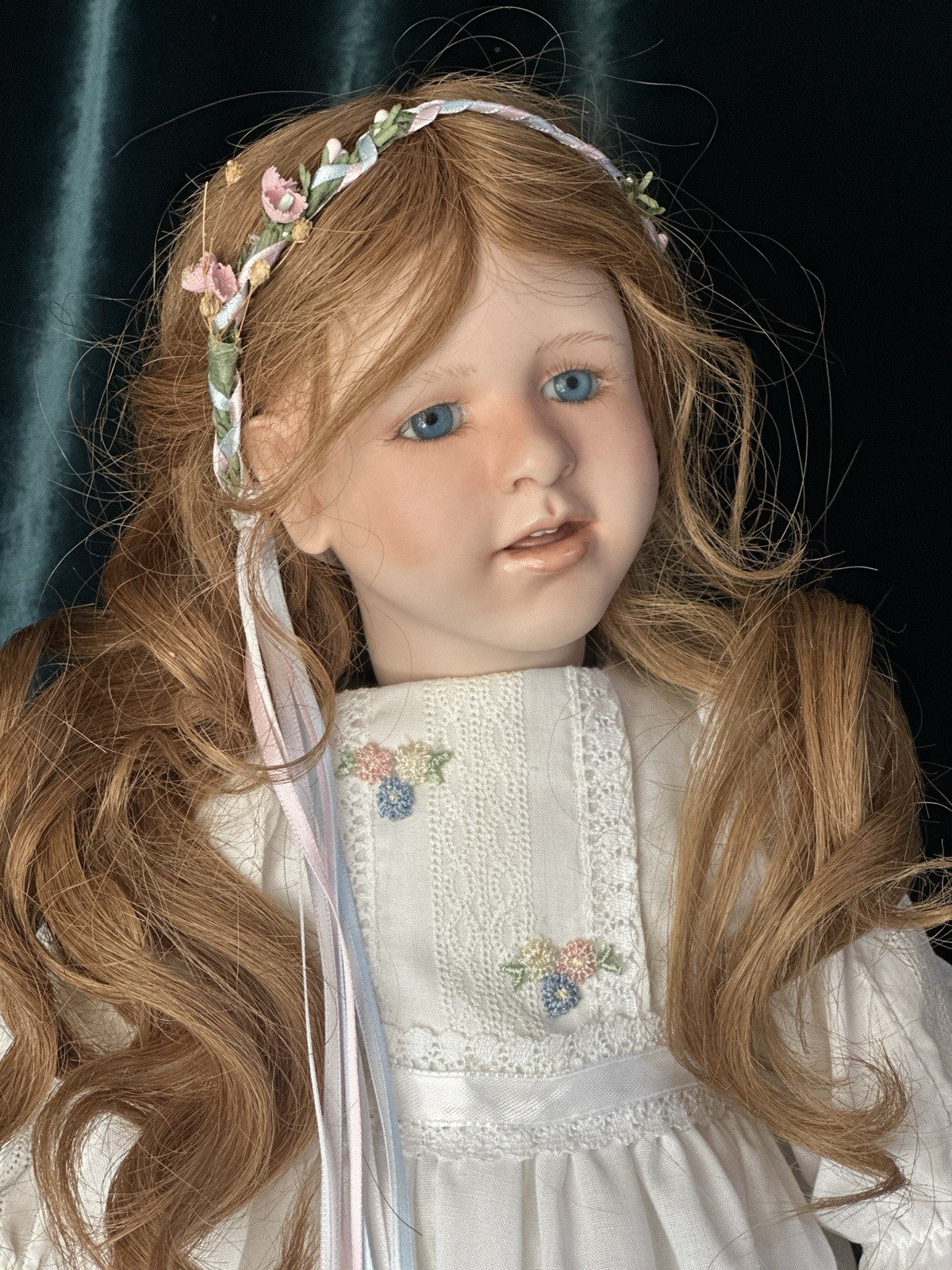 Collectible Artist 20” Porcelain Doll “Babette” by Ruth Treffeisen LE 5/50