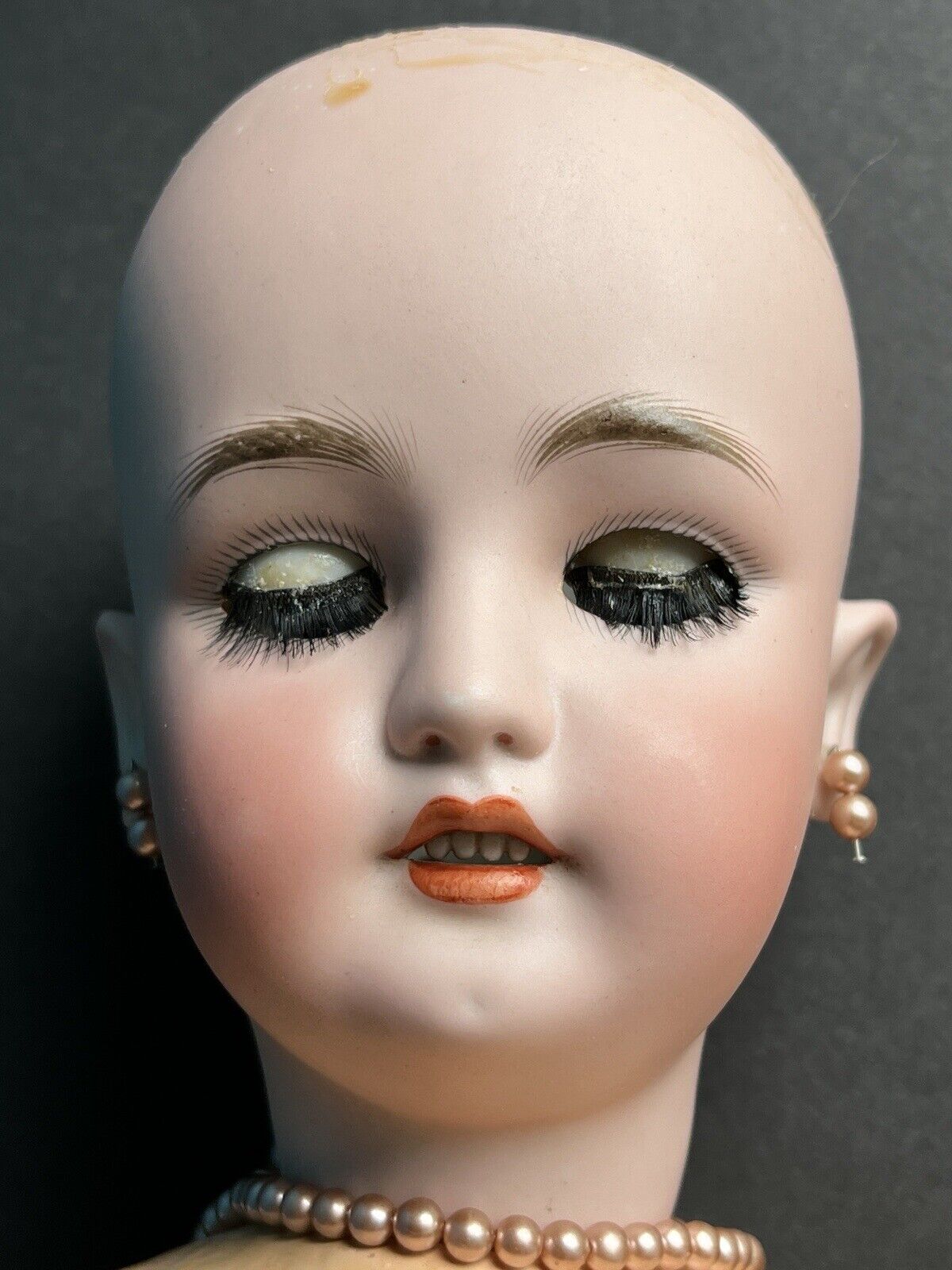 Antique German 26” Bergmann Simon Halbig Bisque Head Lady Doll