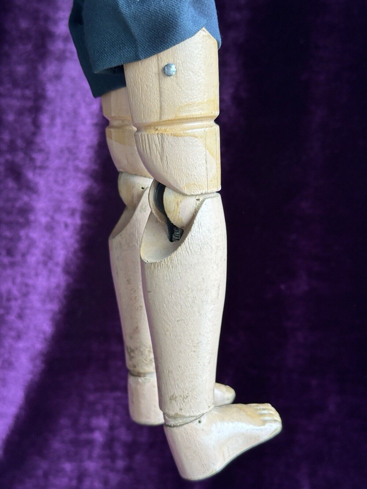 Antique American 19” Schoenhut 308 (?) Wood Carved Boy Doll