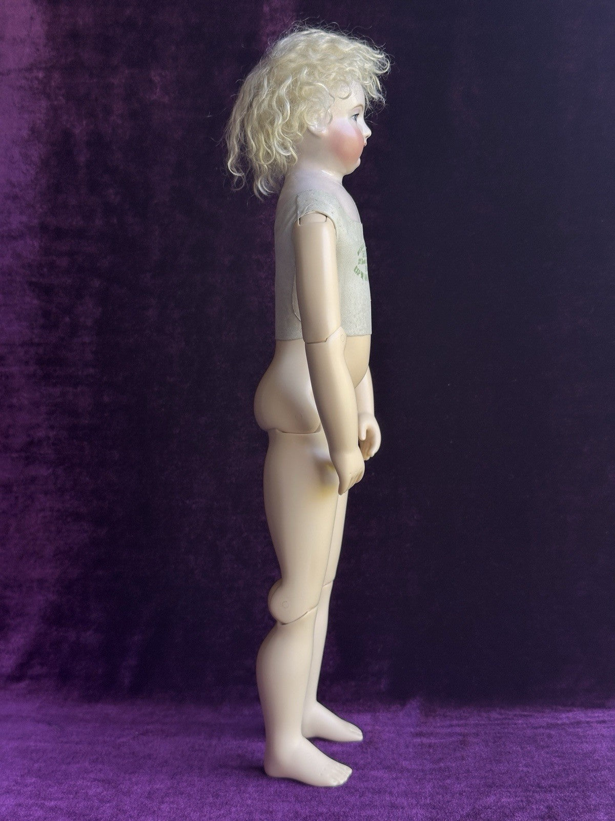 Collectible Porcelain Reproduction of Antique French Huret China Fashion Doll