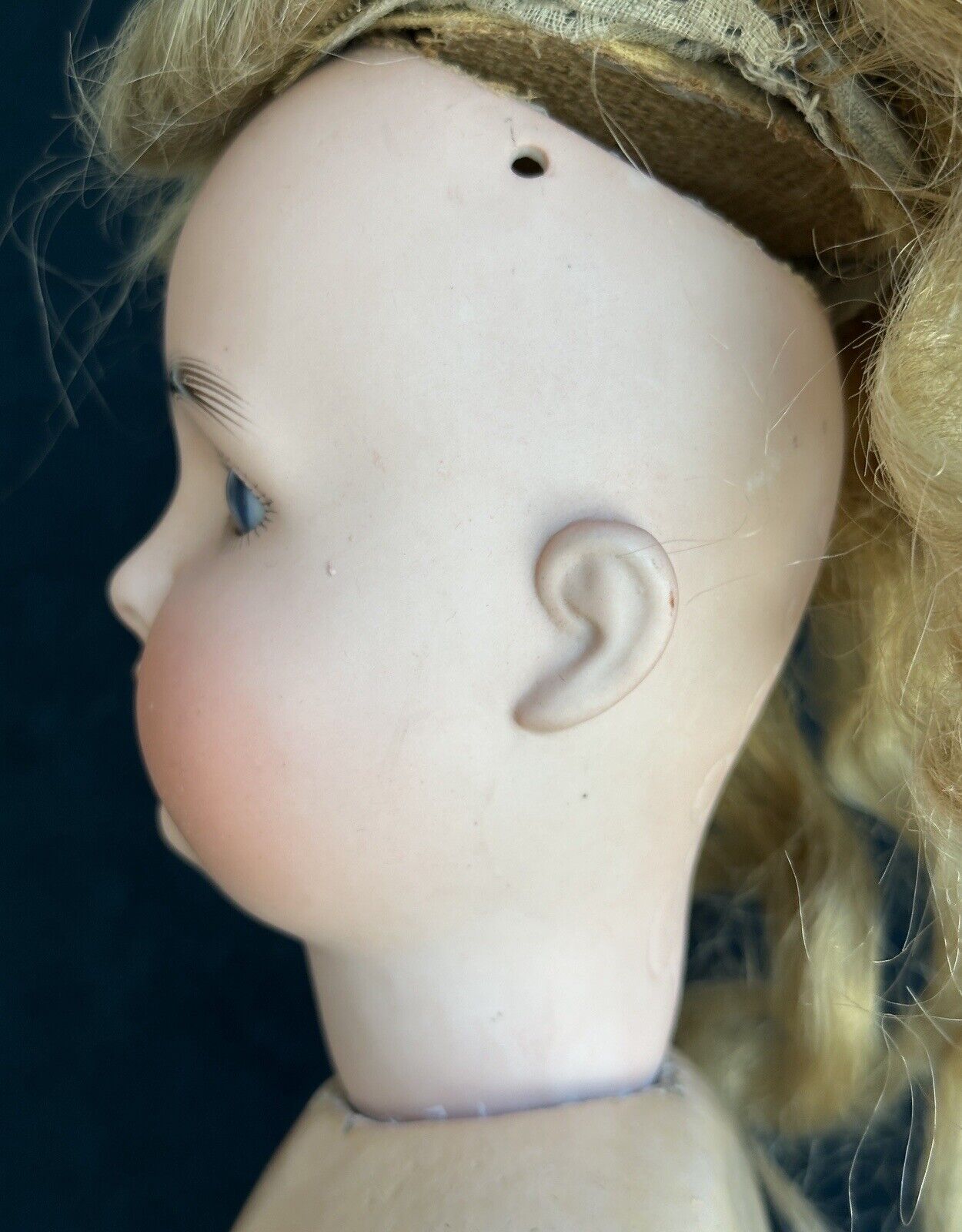 Antique German 22” Adolf Wislizenus Special Bisque Head Doll Walker Body