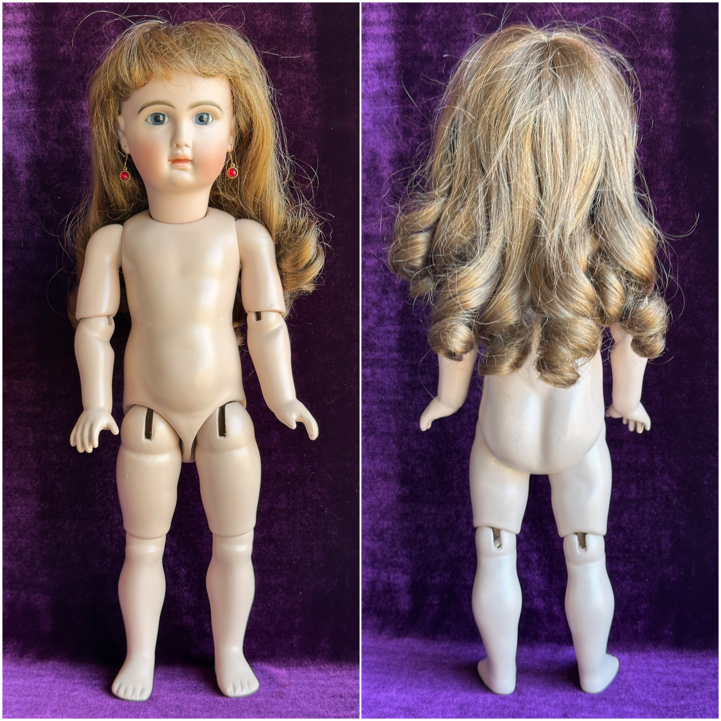 Porcelain 17” Reproduction of Antique French Rabery & Delphieu L'Intrepide Doll