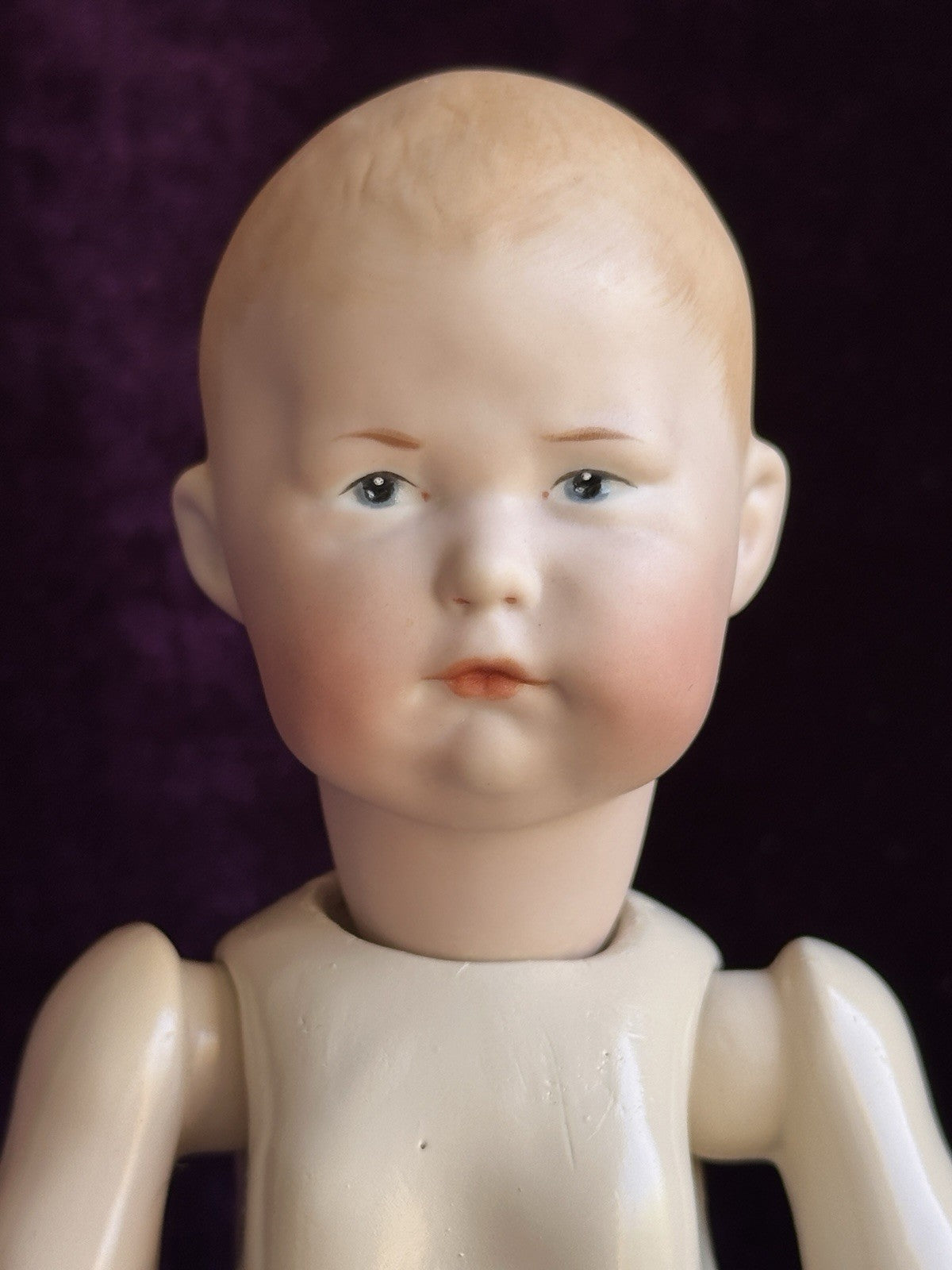 Porcelain Branka Schärli Repro of Antique Gebruder Heubach 7744 Character Doll