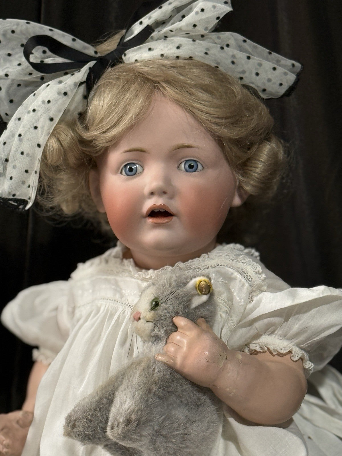 Antique German 20” Hilda JDK Kestner 245 Bisque Head Composition Body Baby Doll