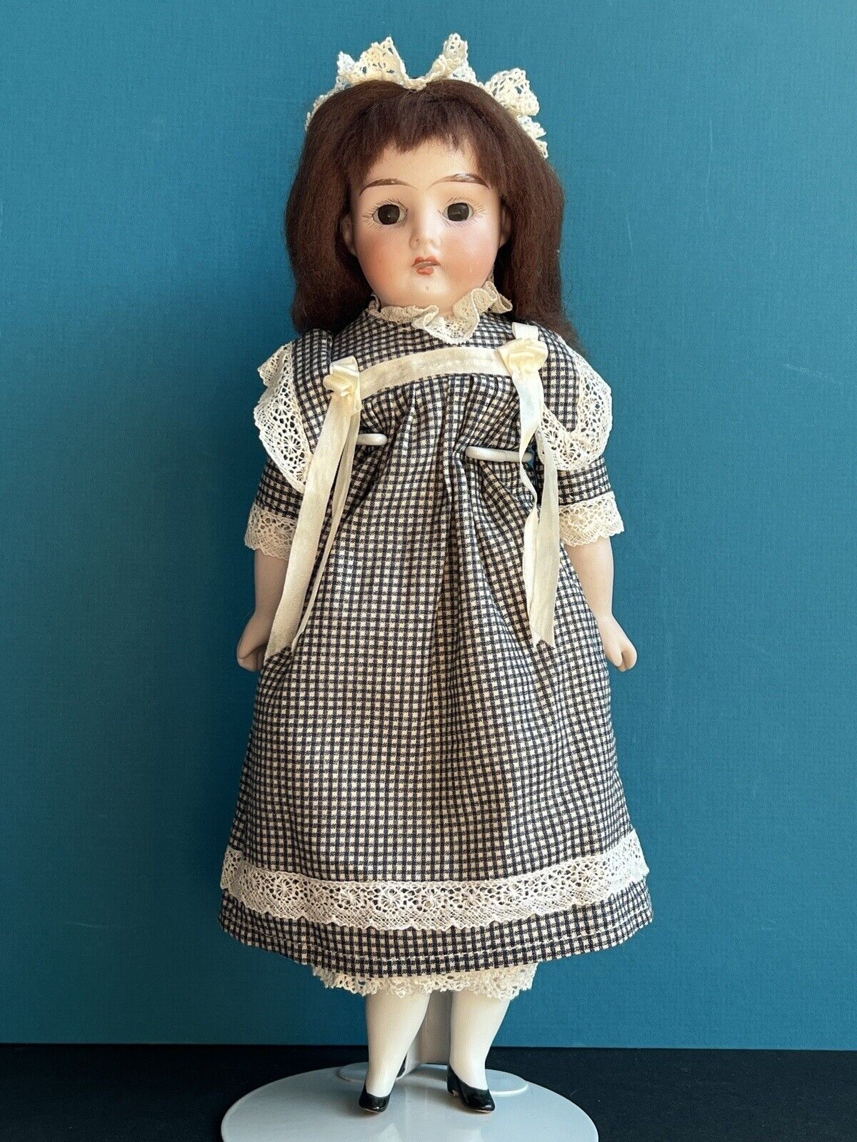 Antique German 12” Armand Marseille Darling Bisque Shoulder Head Doll