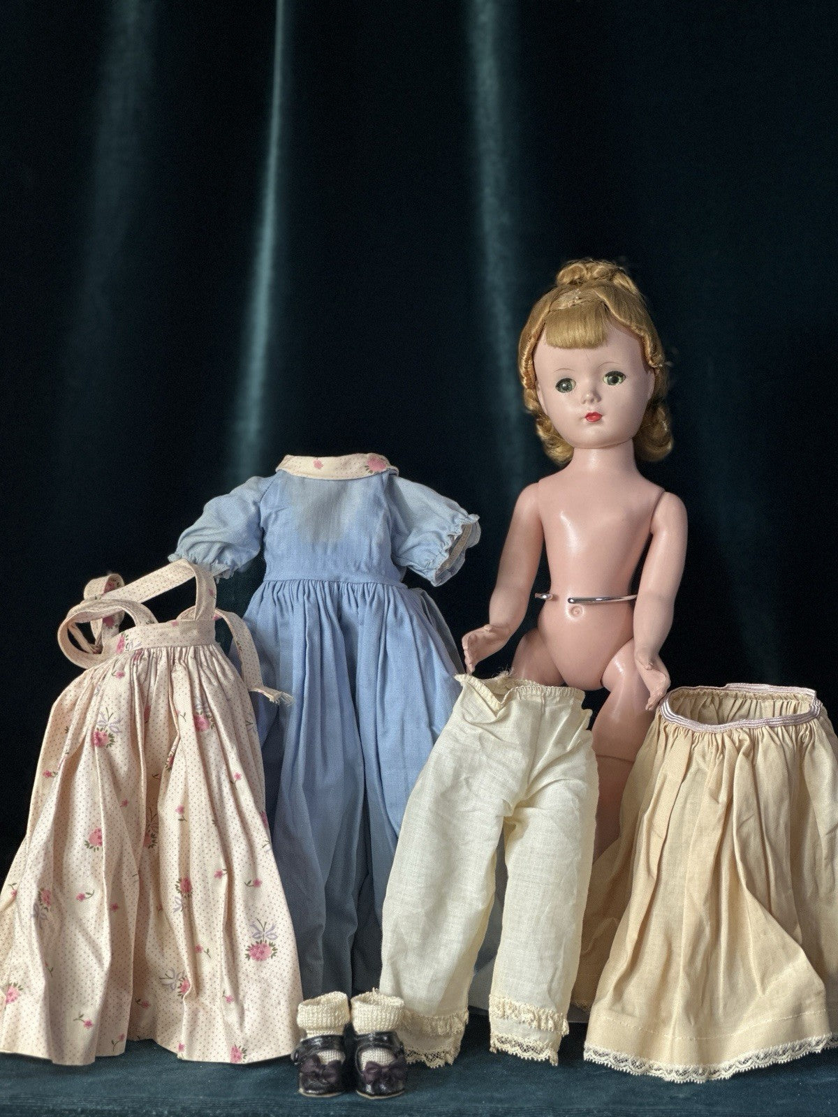 Lot of 5 Vintage 1950s Madame Alexander Little Women 14" Dolls Tagged Dresses