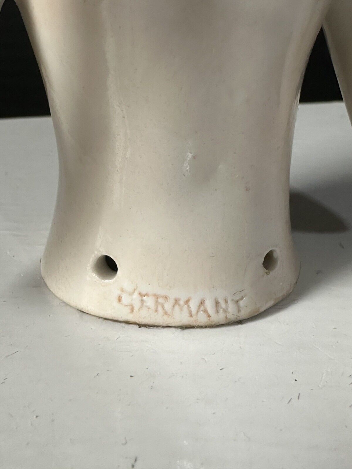 Antique German Pincushion Half Doll Marie Antoinette Hairstyle Arms Away