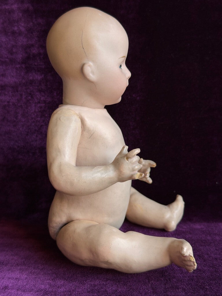 Antique German 10.5” Swaine & Co. DV Lori Bisque Head Baby Doll