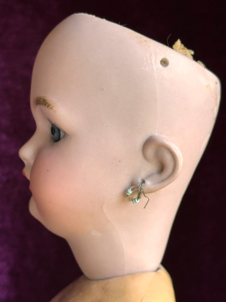 Antique German 18" Simon Halbig C.M. Bergmann Bisque Head Doll