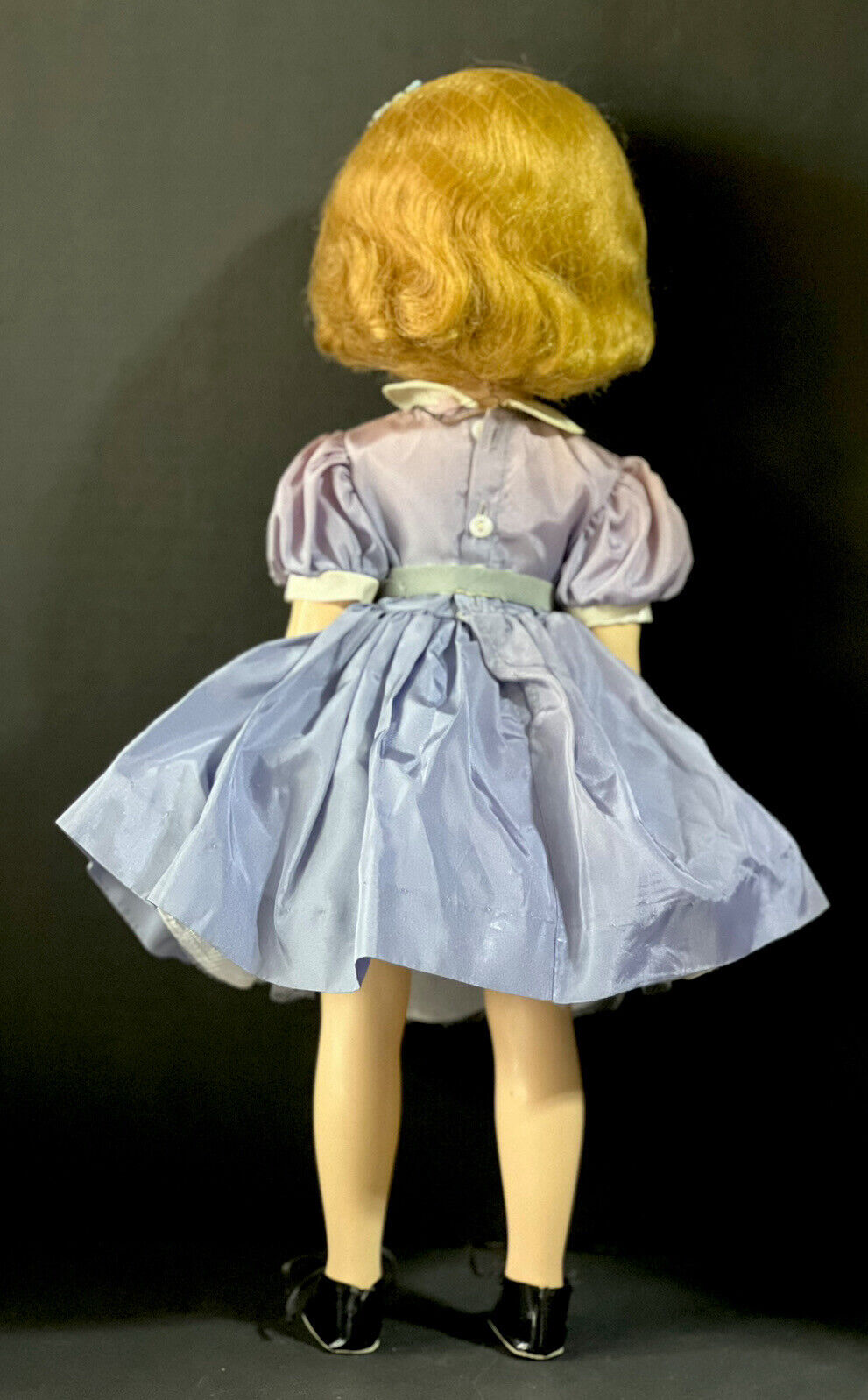 Original Vintage 1950’s Madame Alexander 18” Binnie Doll Lavender Dress Outfit