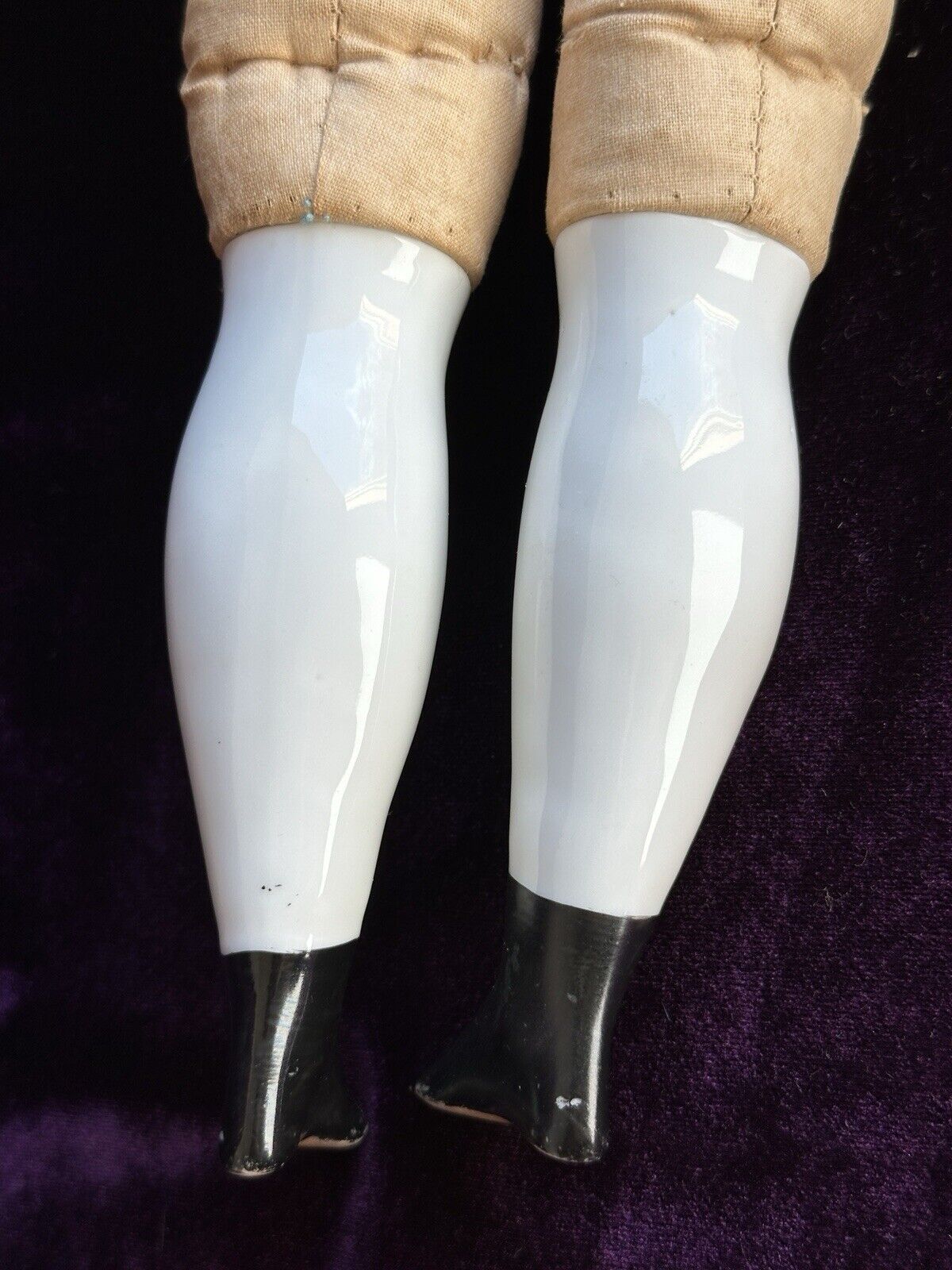 Antique German 20” Flat Top Highbrow China Shoulder Head Doll