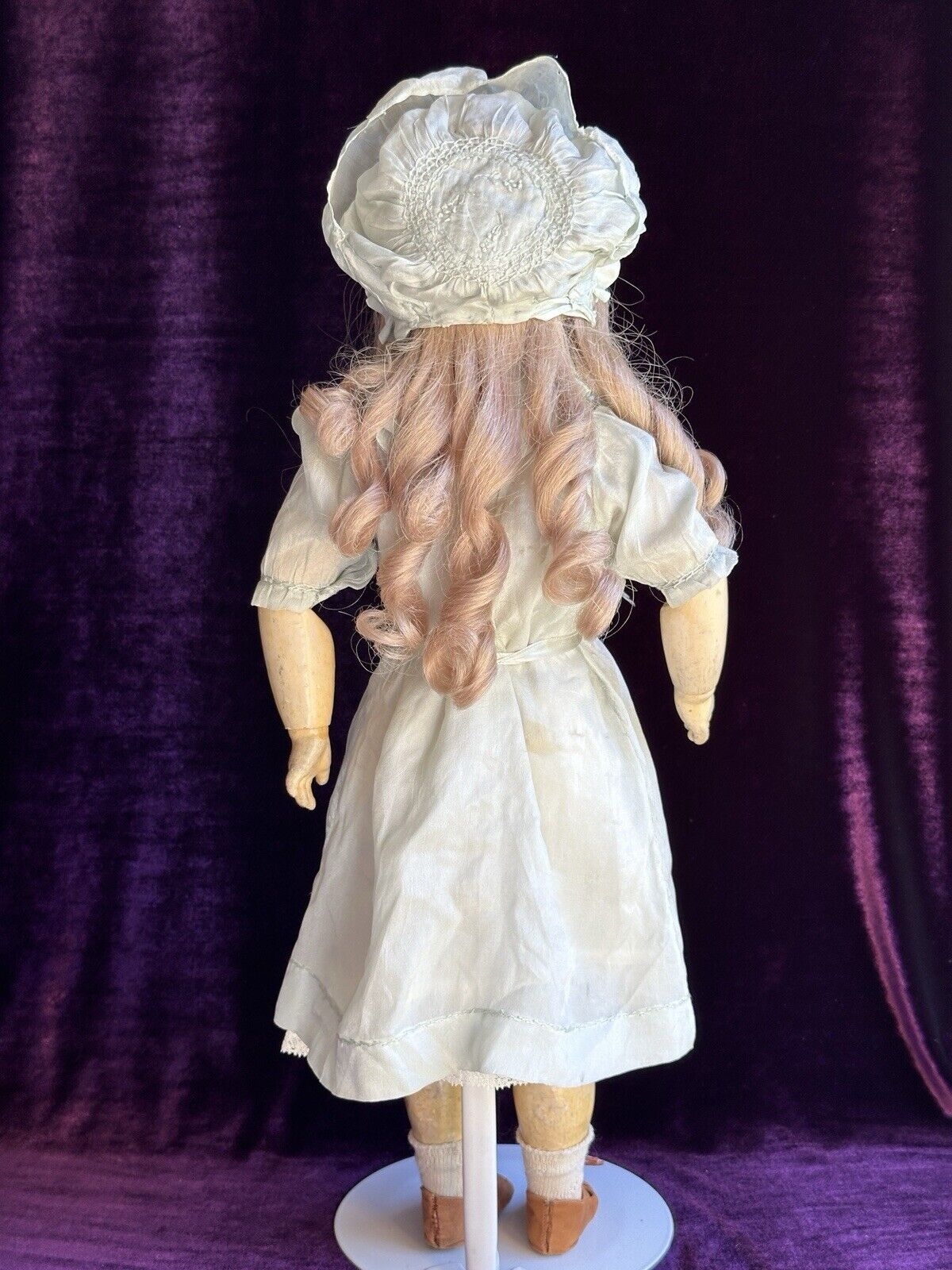 Antique French SFBJ Bebe 60 Walker Body Mechanical Bisque Head Doll