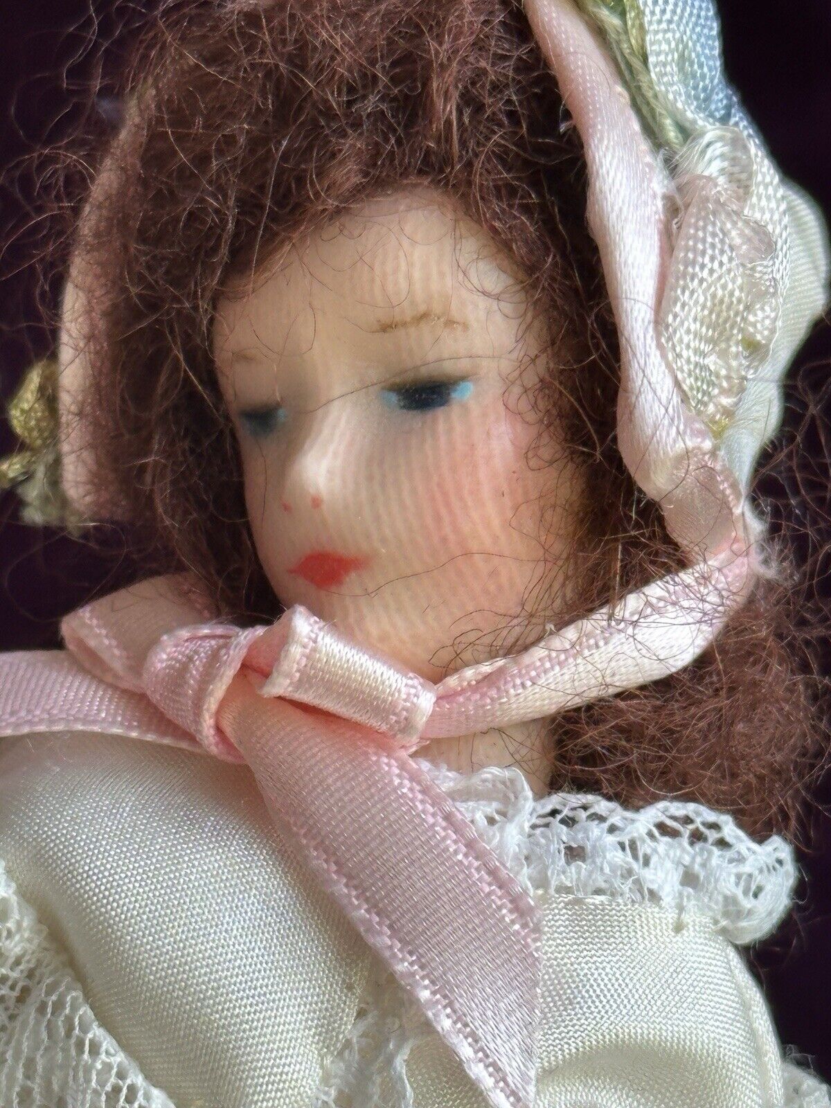 Vintage German 8” Marguerite Uebel German Wax Cloth Doll