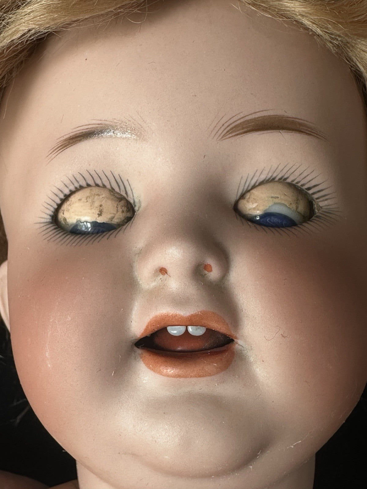 Antique German Simon Halbig Mold 126 Baby 14” Doll Bisque Head Composition Body