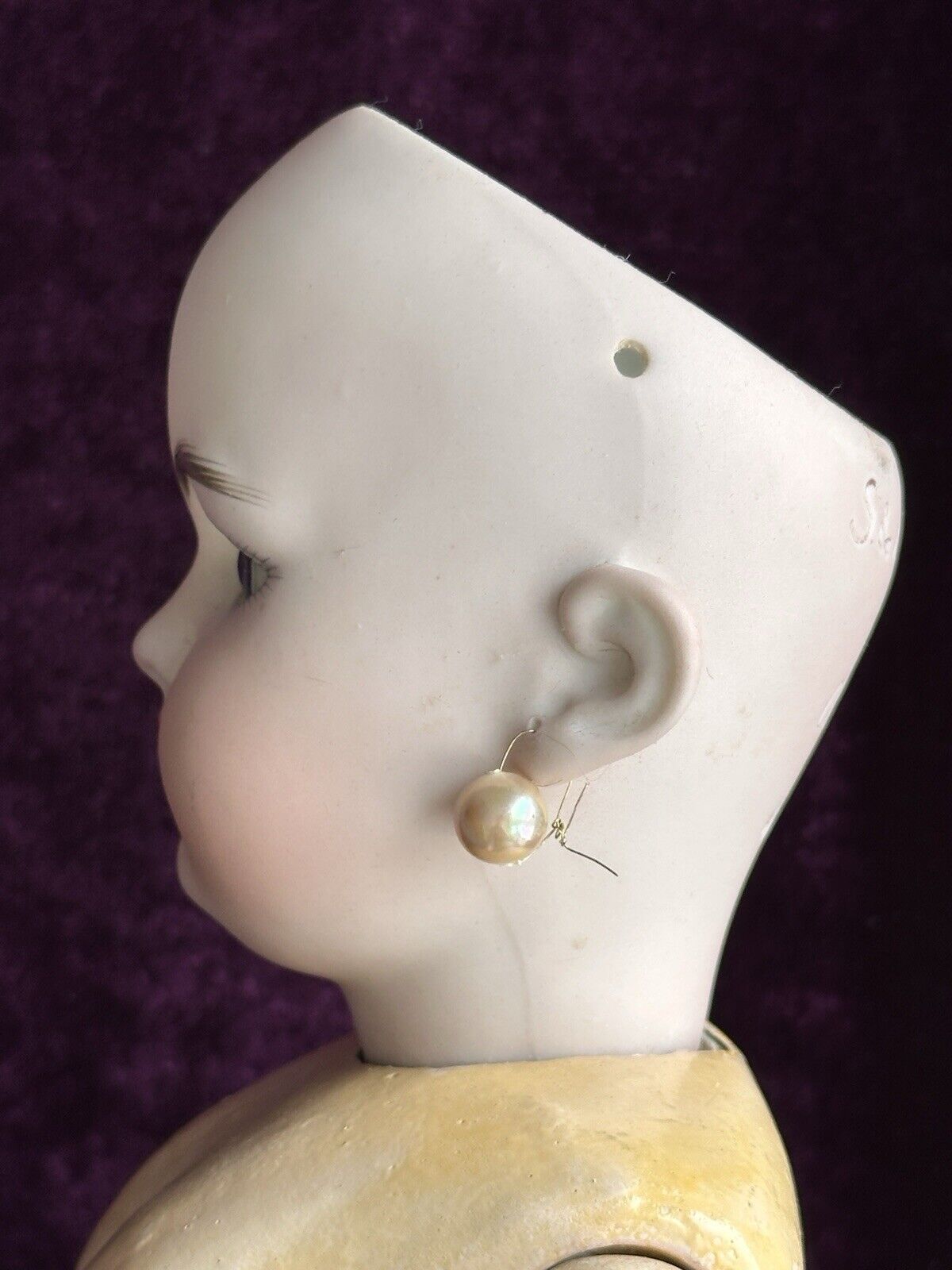 Antique German 20” Simon Halbig 1079 Dep Bisque Head Doll