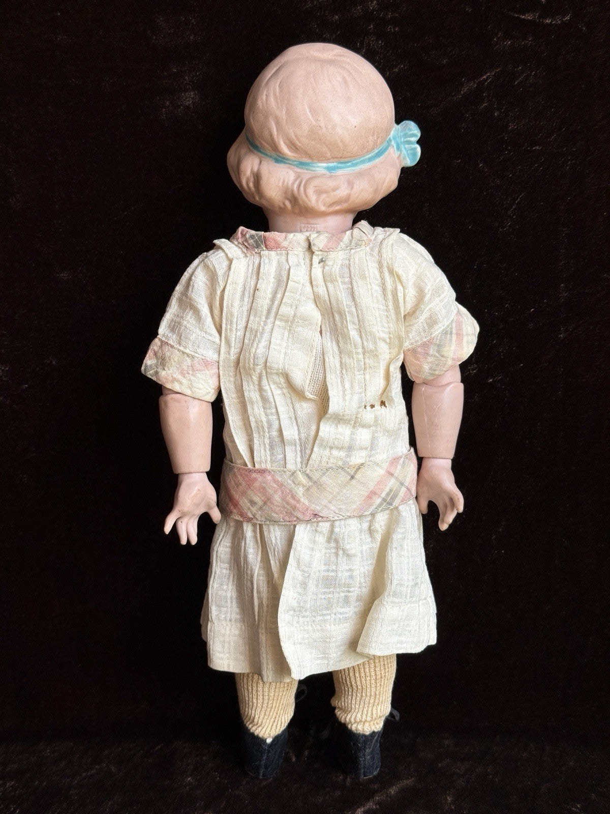 Antique German 12” Gebruder Heubach Coquette Bisque Head Character Girl Doll