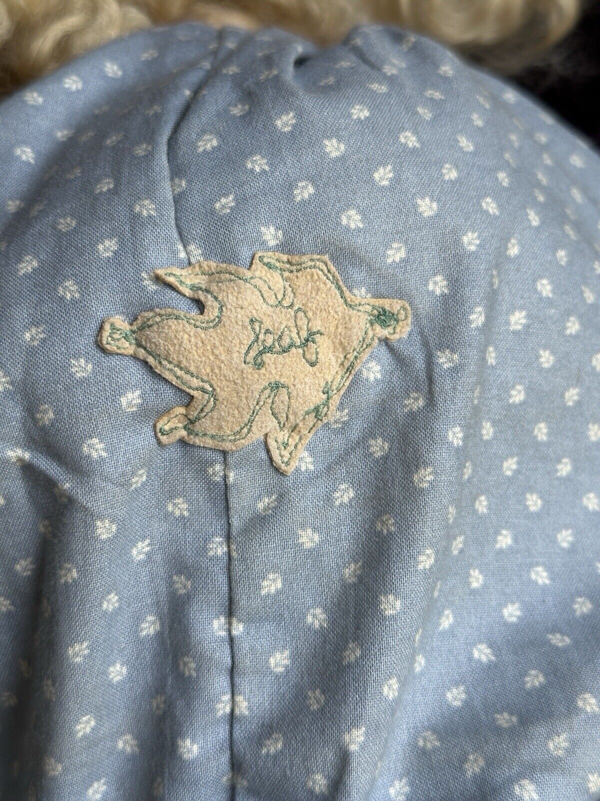 Collectible Handmade Decorated Artist Cloth Painted Embroidered Rag Doll