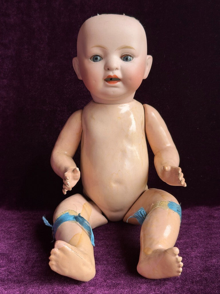 Antique Japanese 12.5” Morimura Brothers Asian Baby Doll with Original Outfit