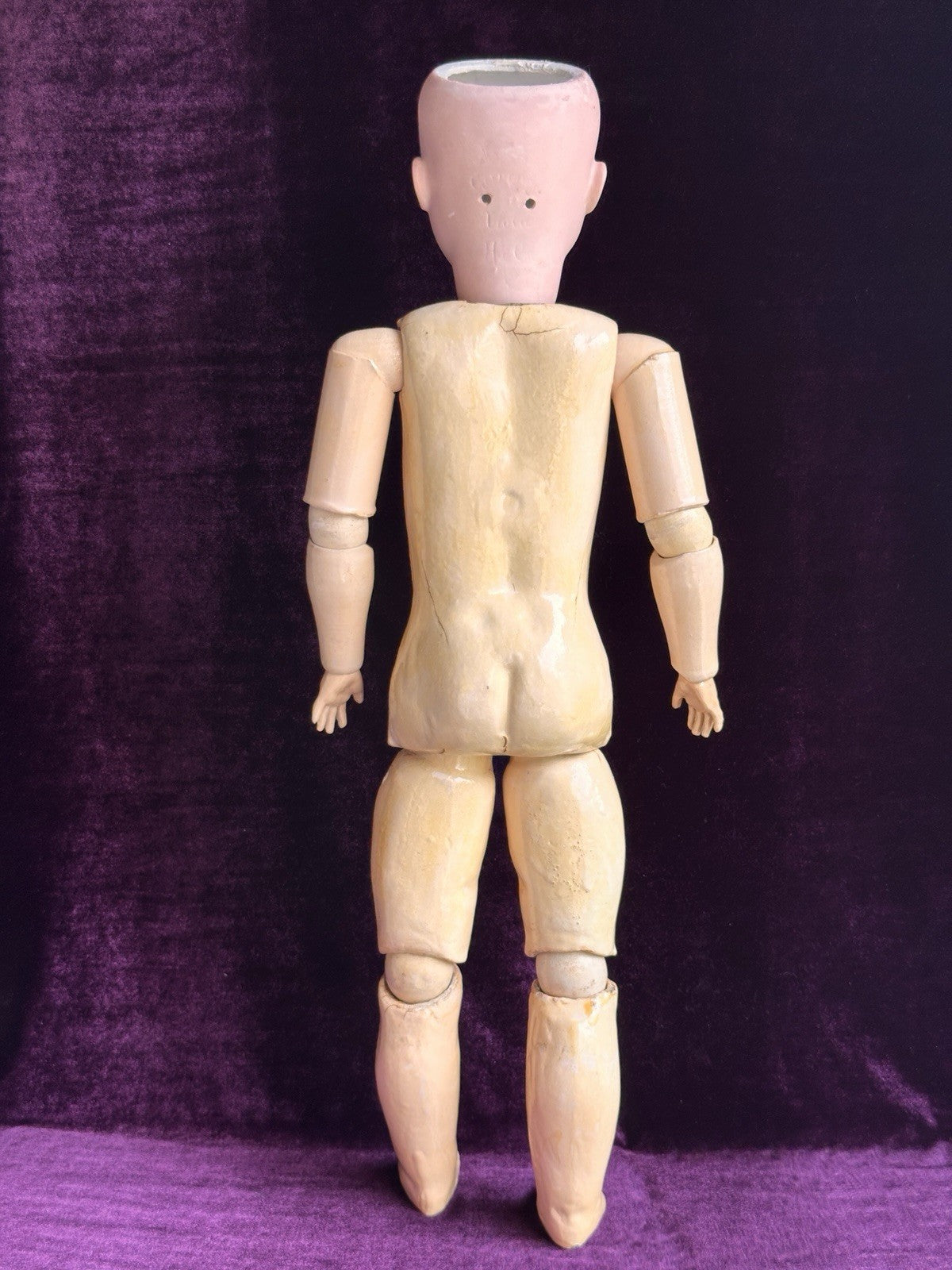 Antique German 24” Hamburger & Co. Viola Bisque Head Doll