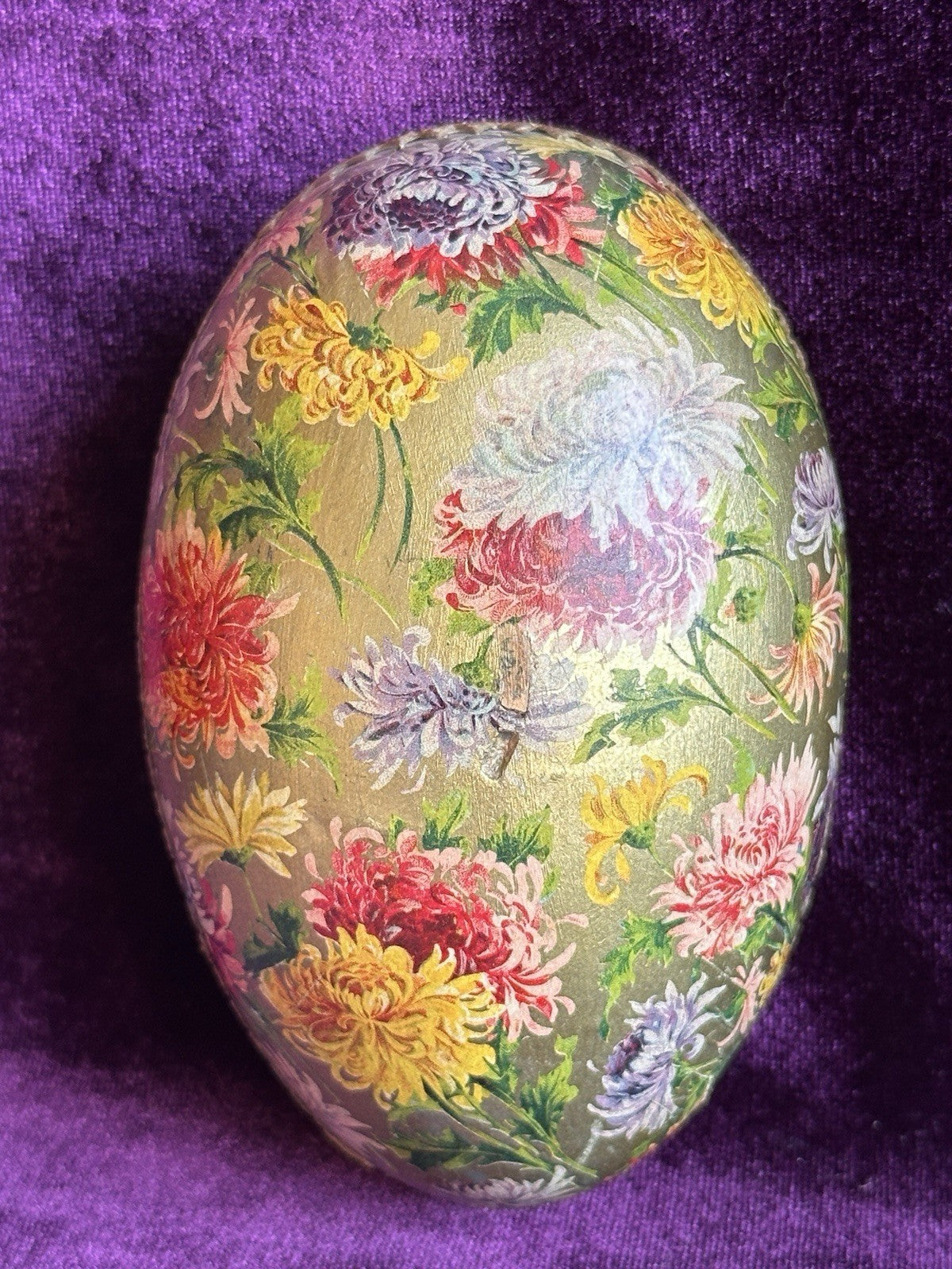 Antique German Easter Egg with All Bisque Miniature 3.25” Mignonette Doll