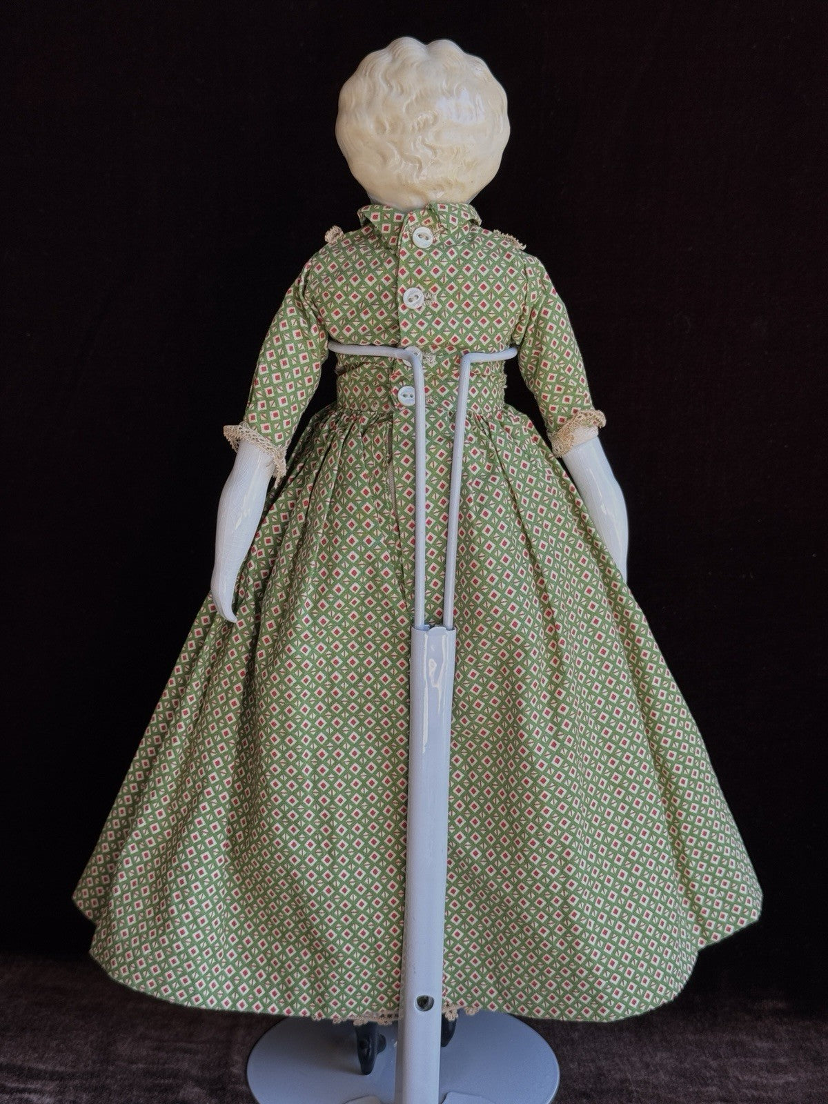 Antique German Hertwig 14.5” China Head Doll