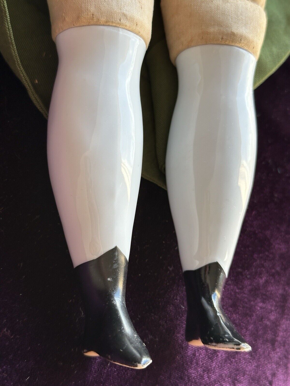 Antique German 20” Flat Top Highbrow China Shoulder Head Doll