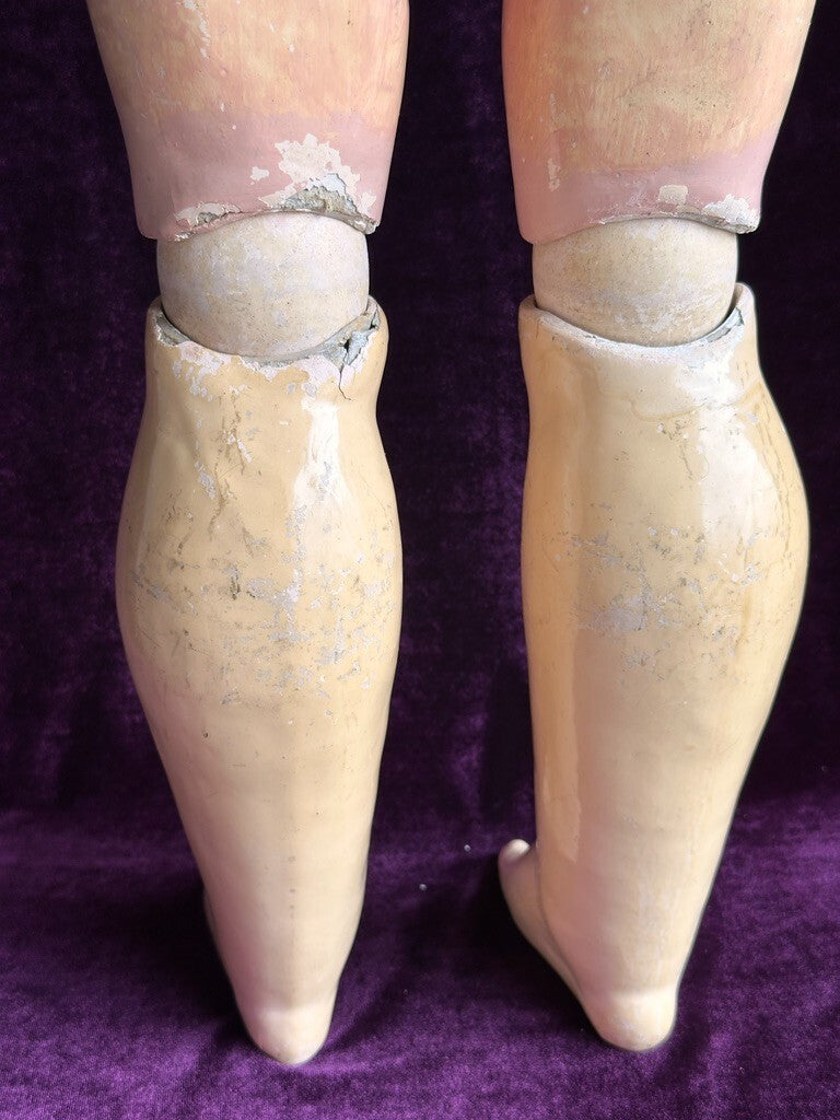Huge Antique German 36" Simon Halbig 1079 Dep Bisque Head Doll