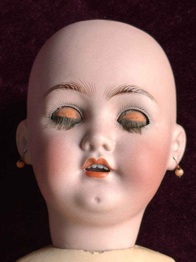 Rare Antique German 21" Franz Schmidt 53 Bisque Head Doll
