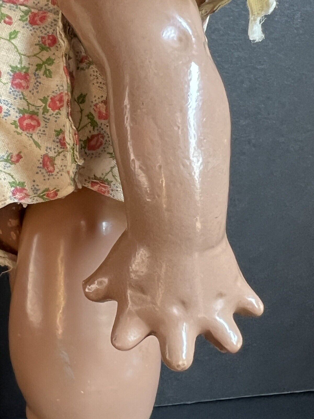 Original Vintage Composition Dark Complexion Scootles Rose O’Neill Cameo Doll