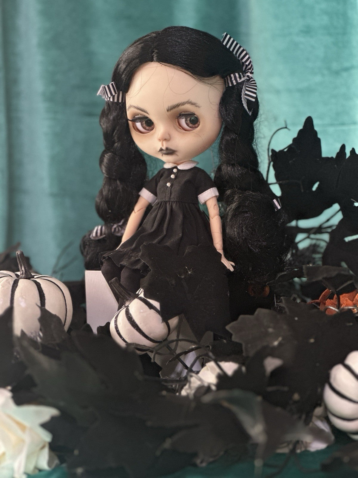 OOAK Custom Blythe 11” Artist BDJ Doll “Wednesday”