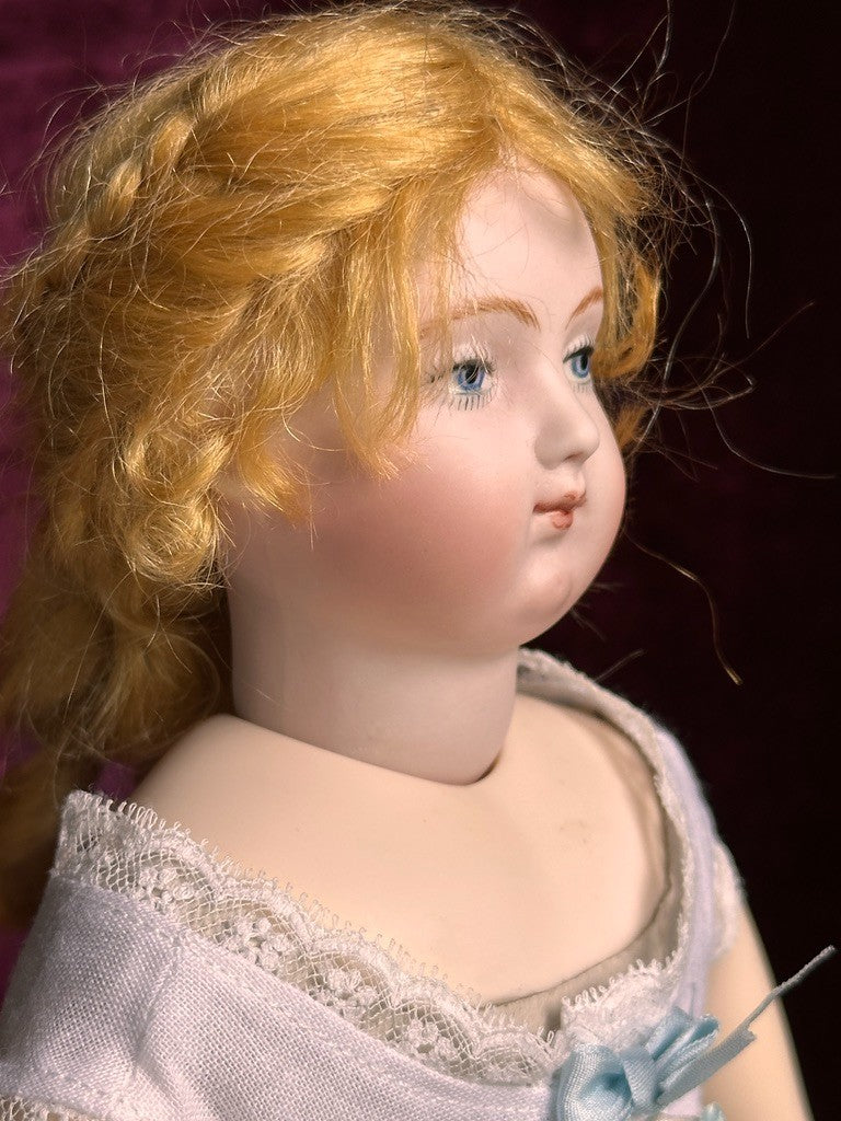 Collectible 15” Porcelain Reproduction of Antique French Huret Fashion Doll