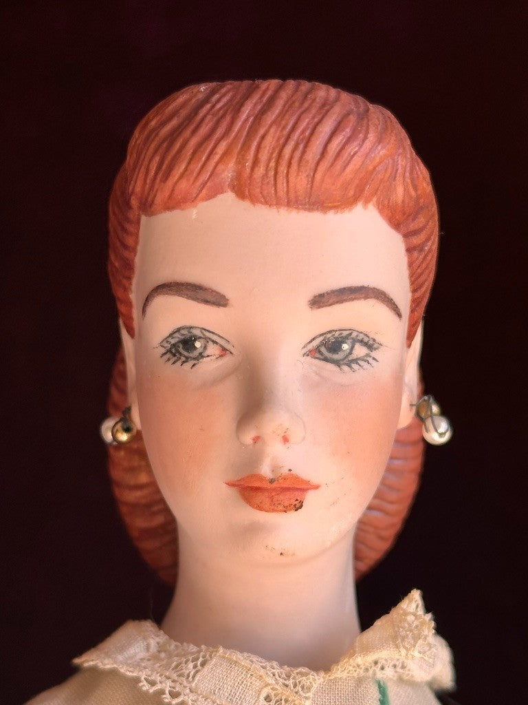 Vintage 1969 Original Artist Mold 14" Porcelain Cloth Doll