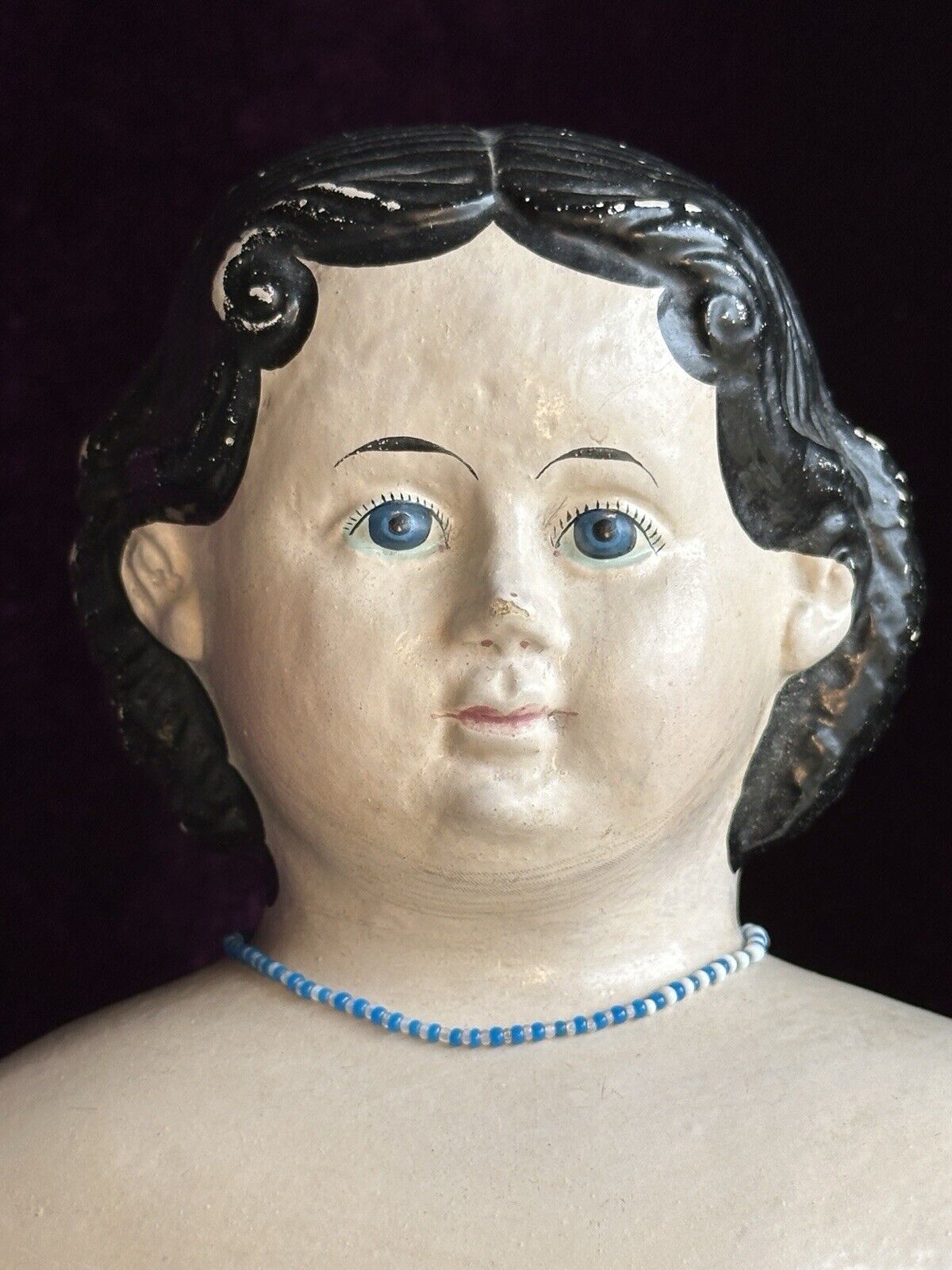 Antique American 24” Greiner Papier Mache Doll Doll with Original Label