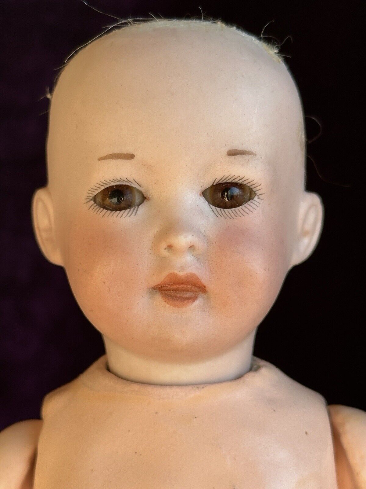 Rare Antique German 9.5” Armand Marseille 590 Bisque Head Baby Doll