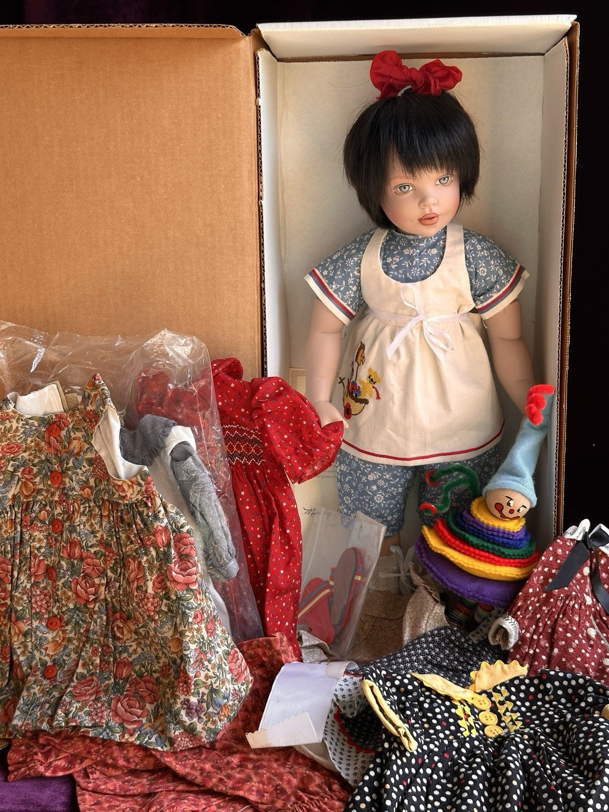 Collectible Helen 20" Kish Marley Lady Kish Doll in Box with Multiple Outfits