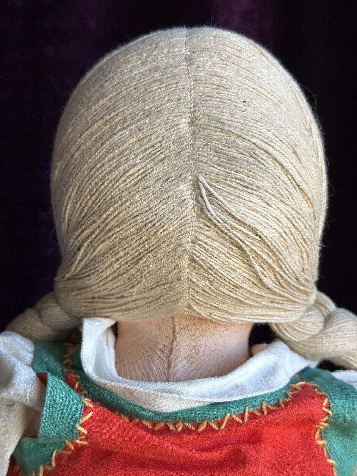 Vintage American 22” All Original WPA Milwaukee Stockinette Cloth Doll