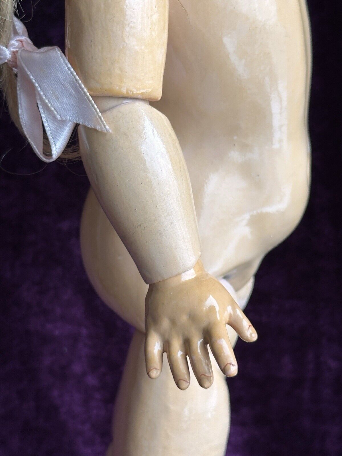 Antique German 19” Early Kestner 143 Bisque Head Doll