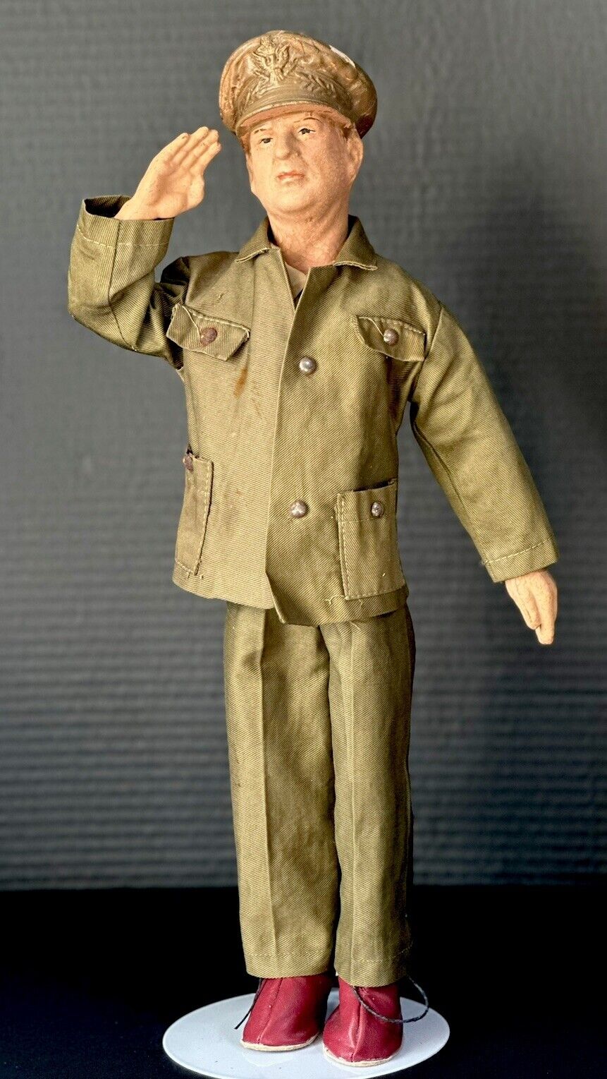 Vintage 1940’s WW2 General Douglas MacArthur Composition 19” Doll by Freundlich